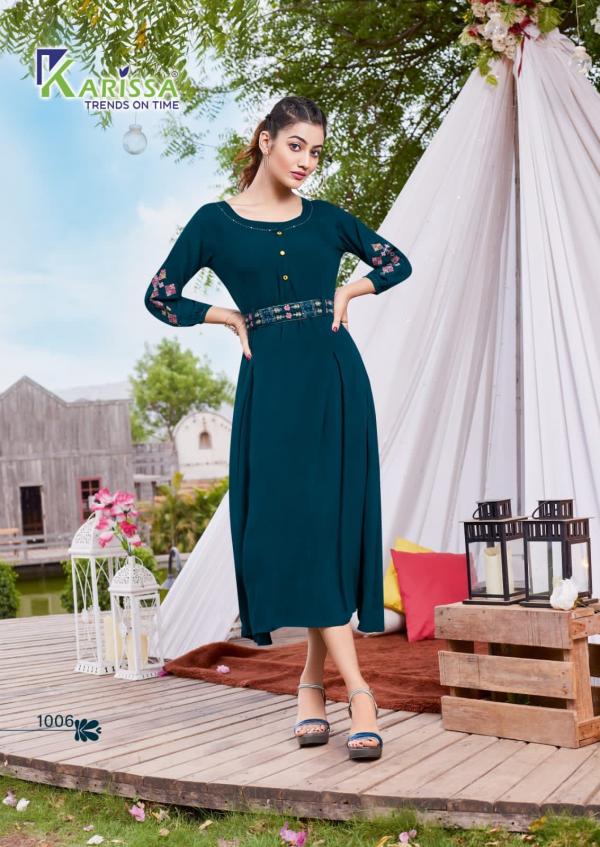 Karissa Kesariya Ethnic Wear Designer Kurti Collection